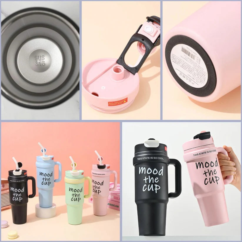 Mood The Cup Steel Insulated Tumbler With Handle