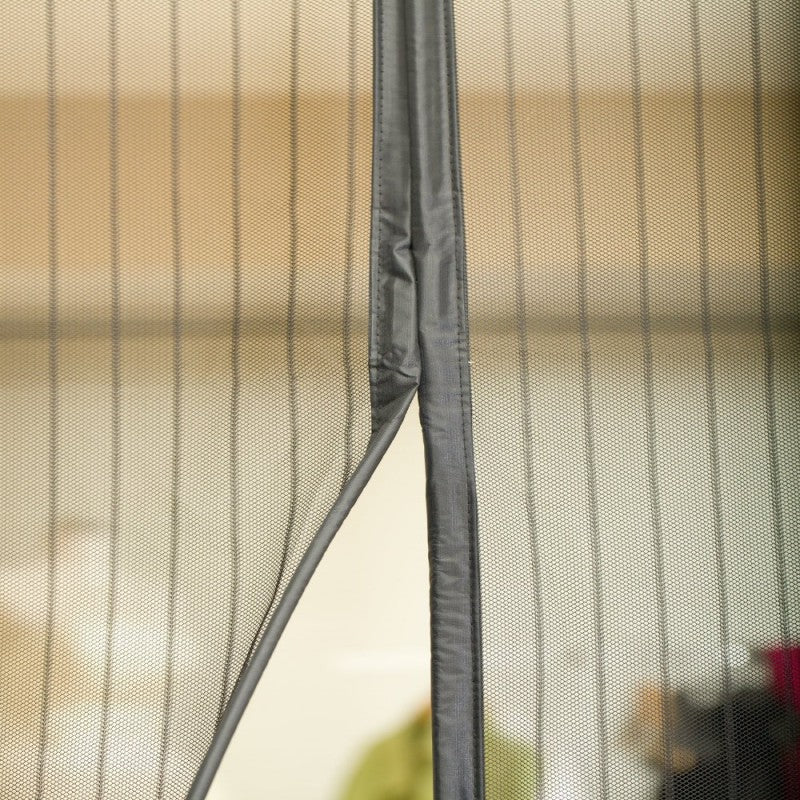 Magic Mesh Deluxe- Hands Free Magnetic Screen Door, Mesh Curtain Keeps Bugs Out