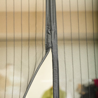 Magic Mesh Deluxe- Hands Free Magnetic Screen Door, Mesh Curtain Keeps Bugs Out