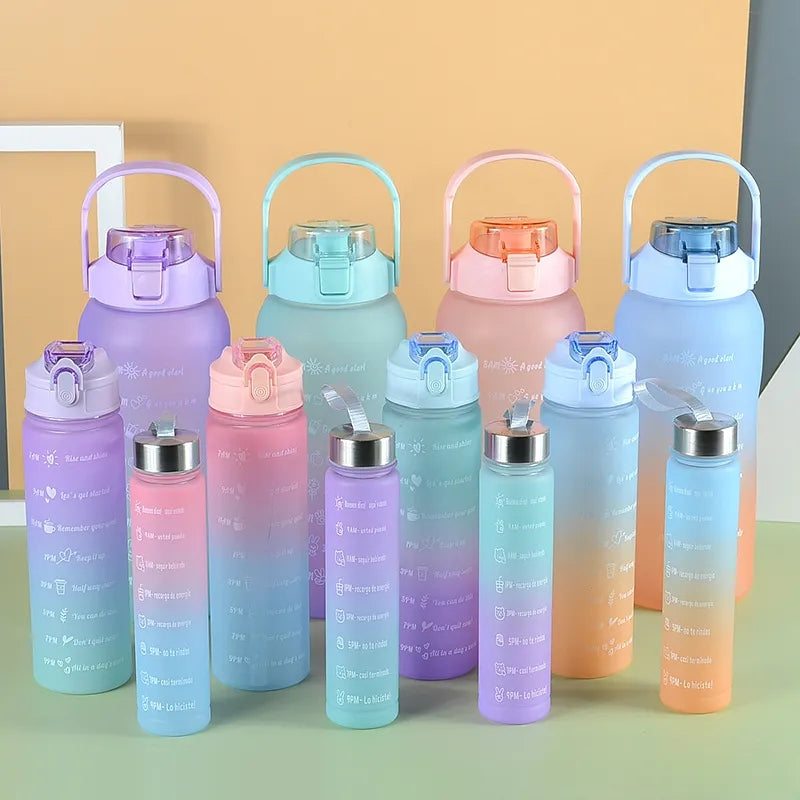 3 Pcs Cute Water Bottle Set