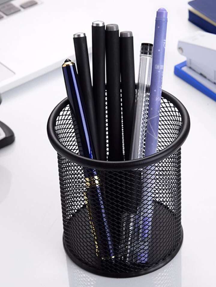 Pen Holder Metal Round Shape