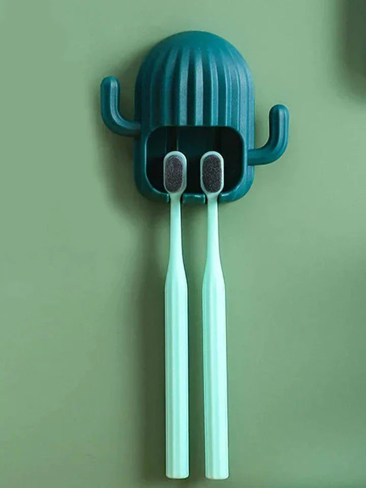 Cactus Toothbrush Wall Mounted brush holder