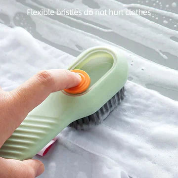 Soft bristled liquid cleaner brush