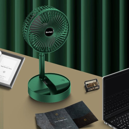 Telescopic Foldable Table Fan - Rechargeable (06 Months Warranty)