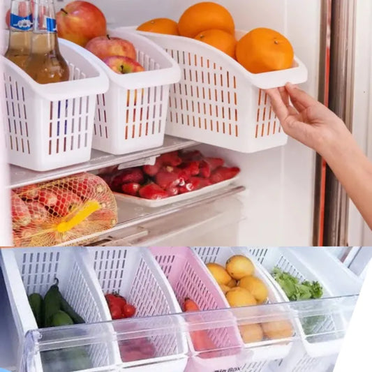 Compact Multipurpose Kitchen Fridge Basket