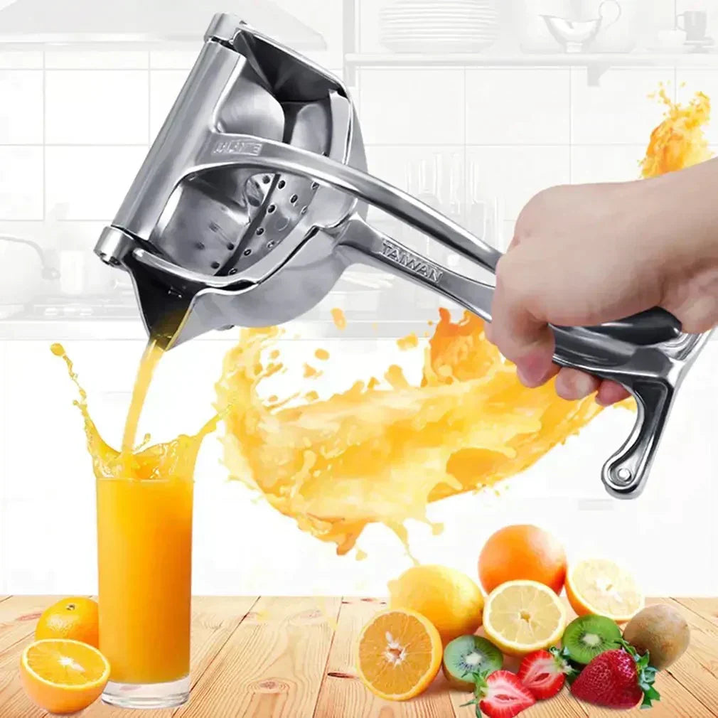 Manual Juice Squeezer, Portable Aluminum Alloy Hand Pressure Juicer