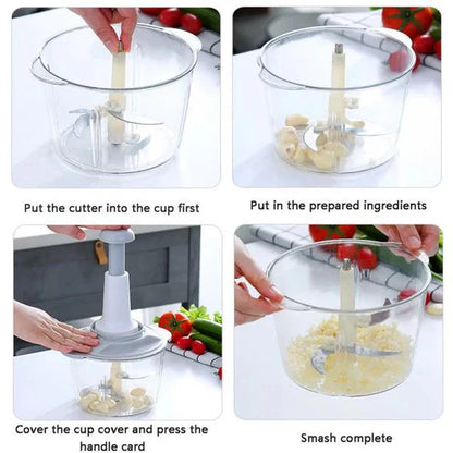 Manual Hand Push Chopper| Multi Function Hand Pushing Cooker