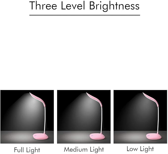 Rechargeable Touch Sensor LED Table Lamp - Auto Sensor (3 Levels)