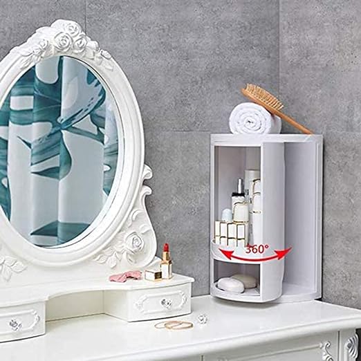 360 Degree Rotating washroom cabinet (Two Shelves)