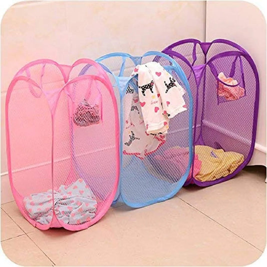 Foldable Mesh Laundry Basket