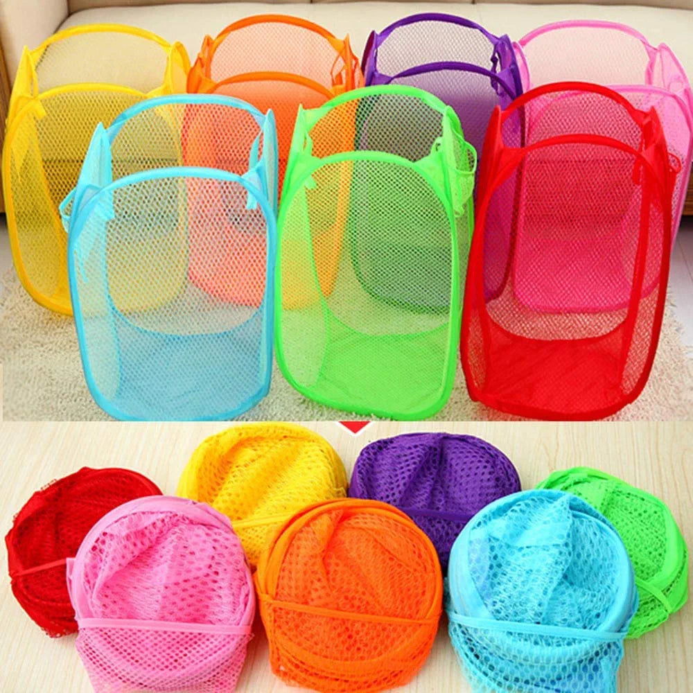 Foldable Mesh Laundry Basket