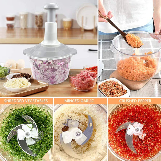 Manual Hand Push Chopper| Multi Function Hand Pushing Cooker