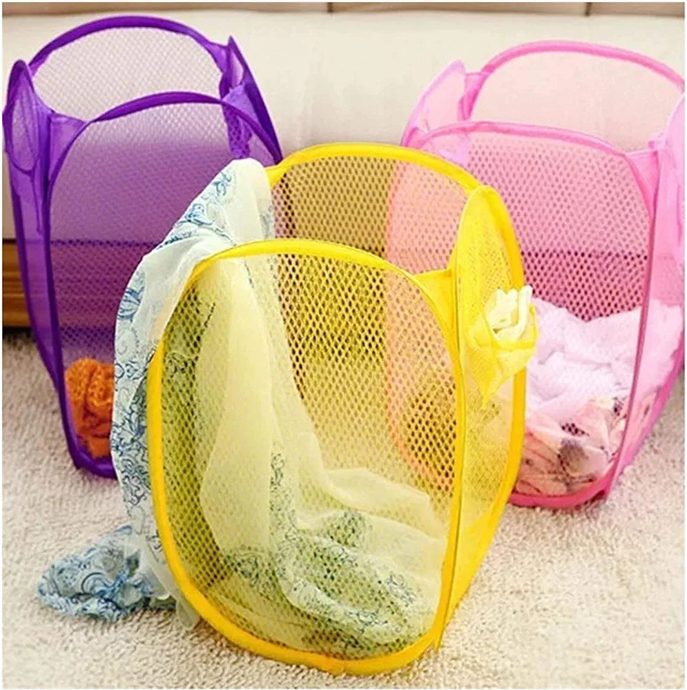 Foldable Mesh Laundry Basket