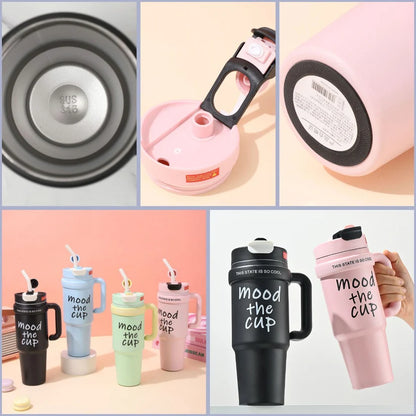 Mood The Cup Steel Insulated Tumbler With Handle