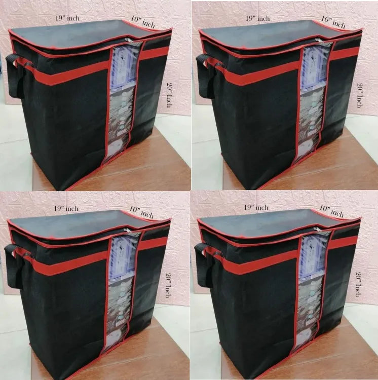 Multipurpose Storage Bags (Black) - Improved Quality