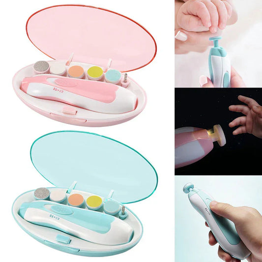 Electric Baby Nail Trimmer with 6 Grinding Heads