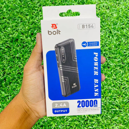 BOLT Portable Power Bank Mobile Charger 20000mah