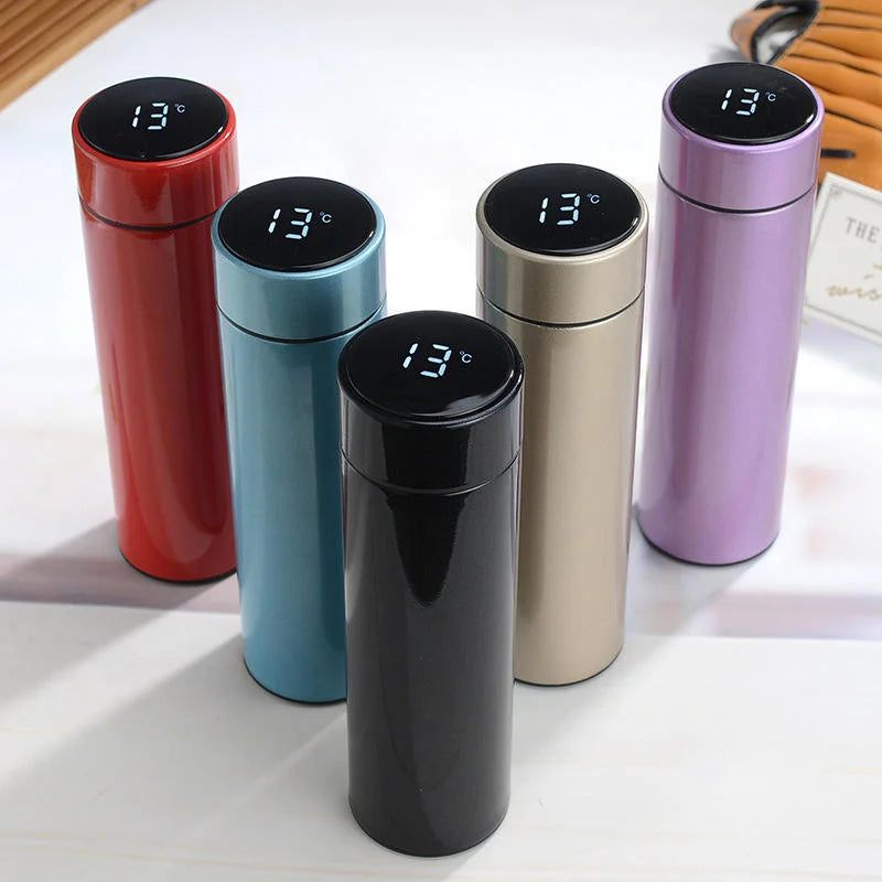 Temperature Display Thermos Water Bottle