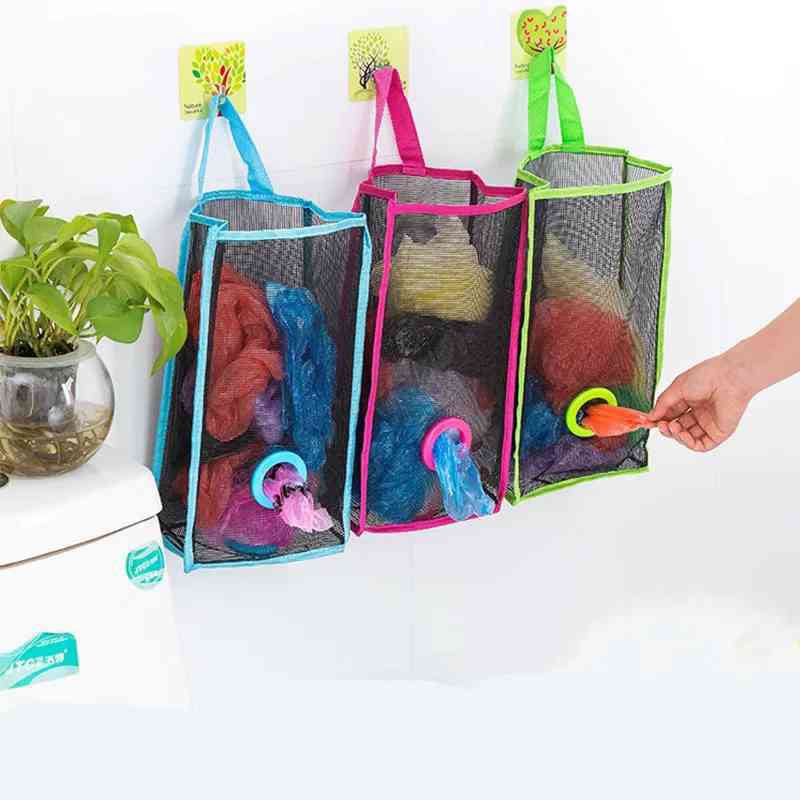 Plastic bag holder - Multipurpose hanging shopper holder