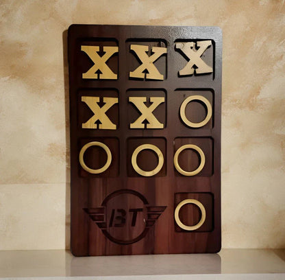 Tic Tac Toe Wooden X/O Tabletop Game