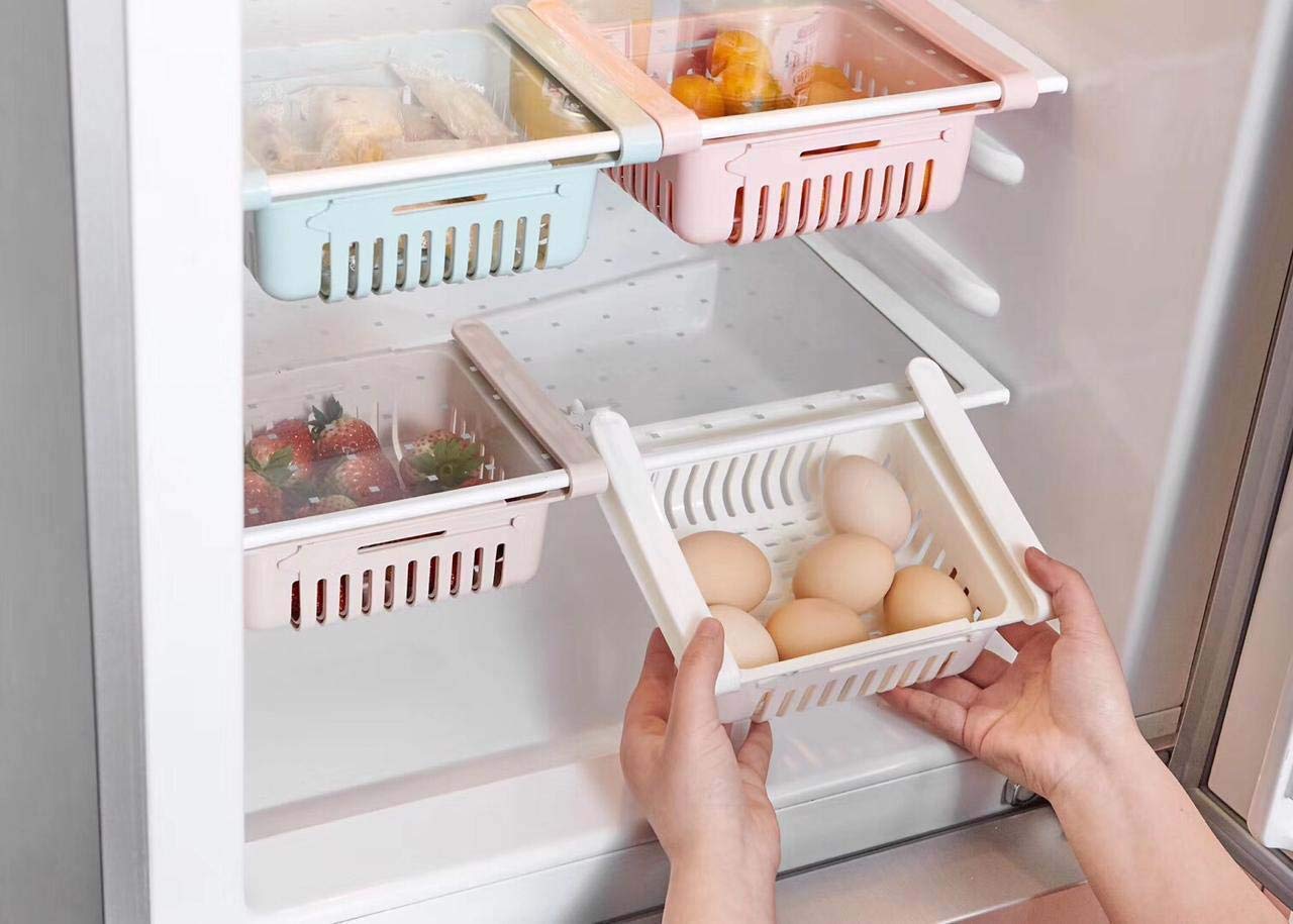 Adjustable Fridge Storage Basket