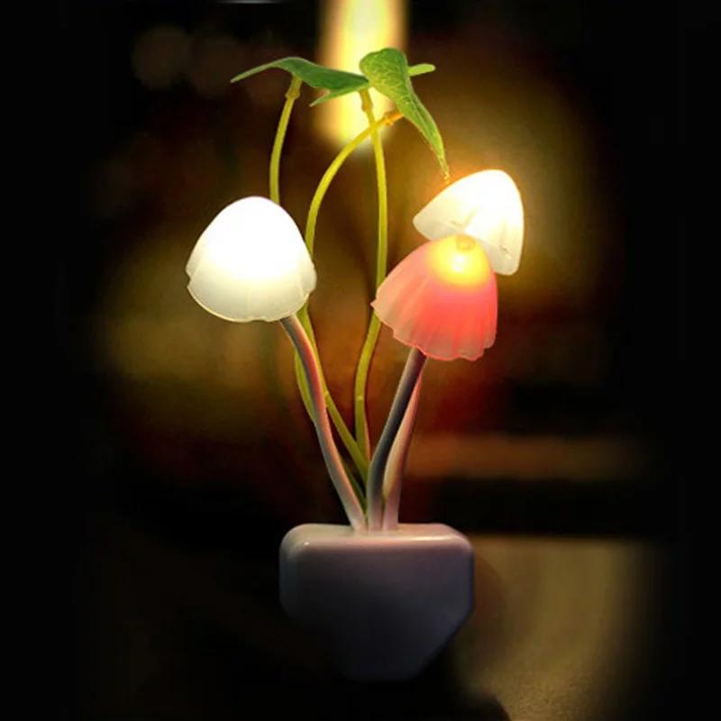 LED Night Light Mushroom Lamp with automatic sensor control