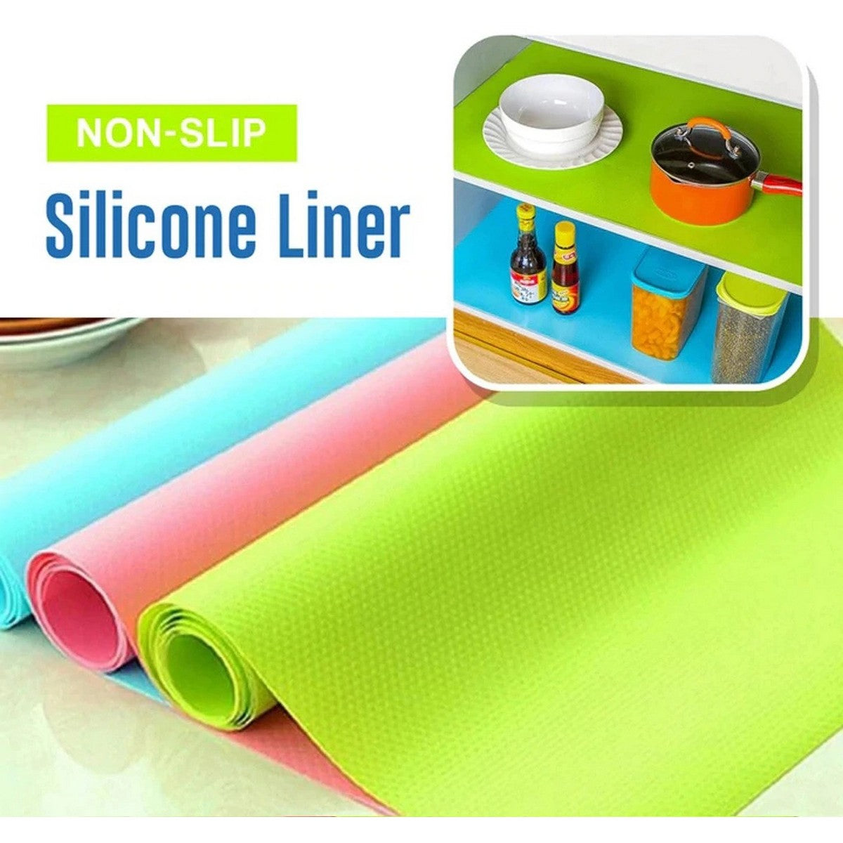 Anti-Slip Kitchen Cabinet/Fridge Drawer Shelf Mat Sheets