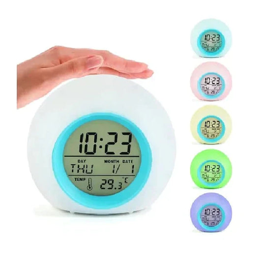 Color changing digital alarm Clock (Glowing LED)