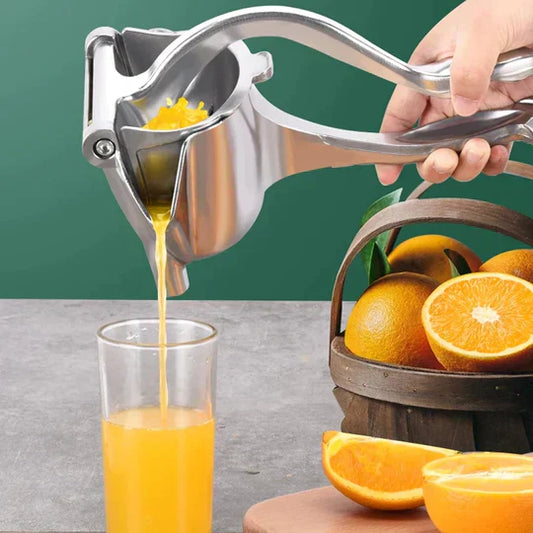 Manual Juice Squeezer, Portable Aluminum Alloy Hand Pressure Juicer