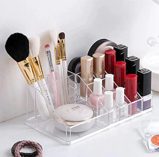 Acrylic lipstick and cosmetic organizer (2 Rows & 3 Columns)