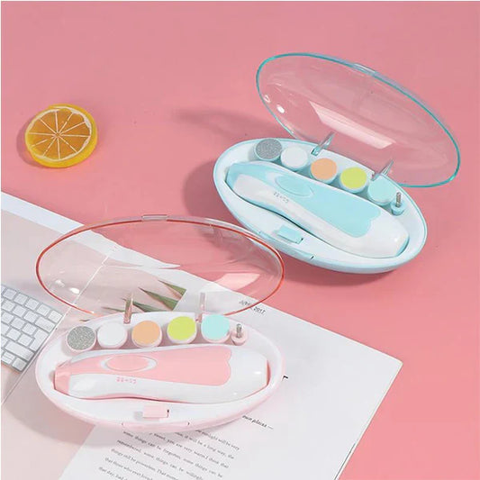 Electric Baby Nail Trimmer with 6 Grinding Heads