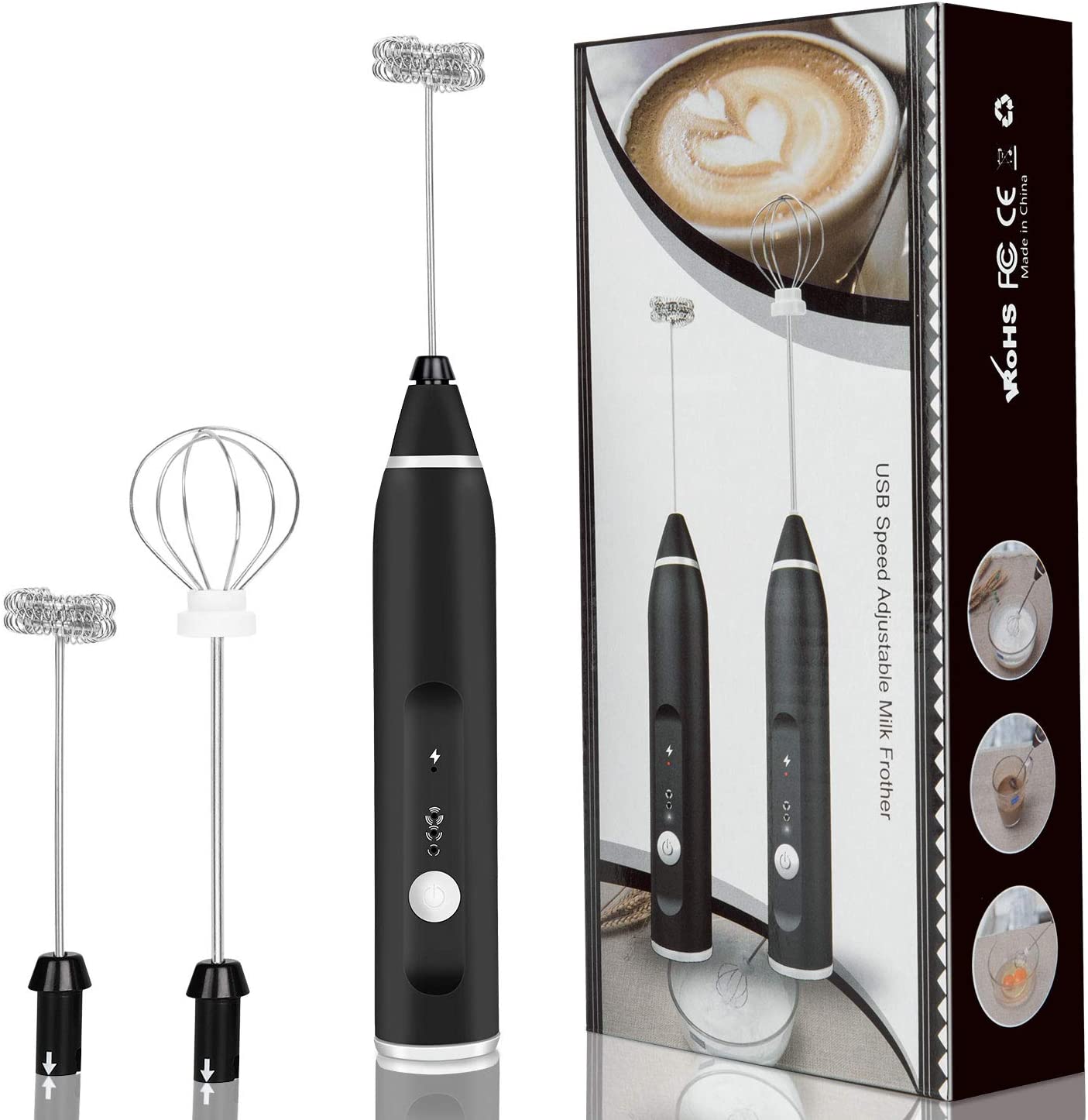 Electric Rechargeable Coffee Beater & Milk Frother and Foamer | High Quality