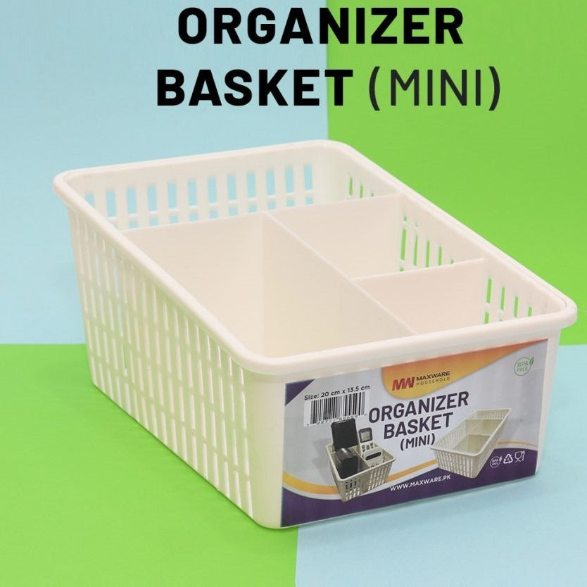 Plastic Basket for Kitchen- Fruit Vegetable Cabinet Organizer - Mini Size