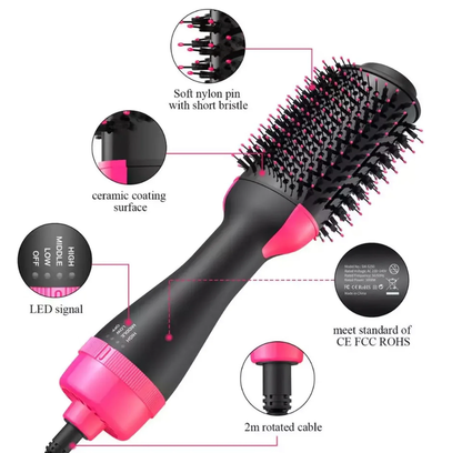 Hot Air Brush (Dryer + Styler/Straightener)