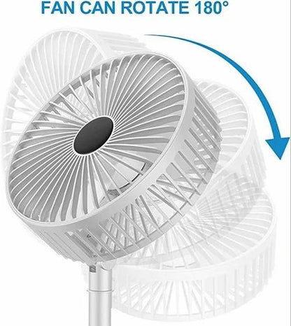 Telescopic Foldable Table Fan - Rechargeable