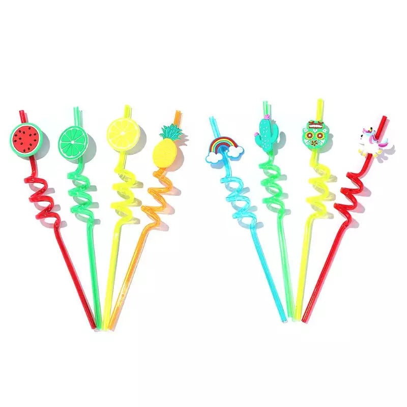 Spiral straws for kids (4 pcs)