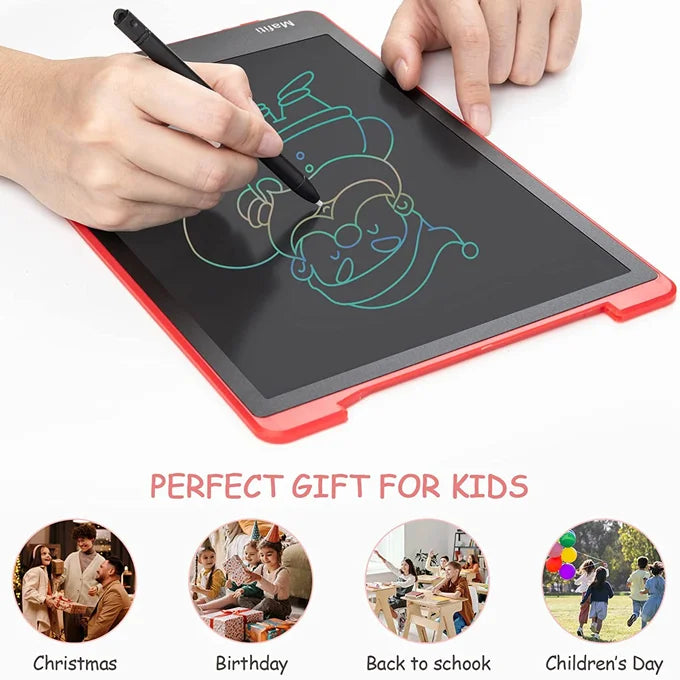 LCD Panel Colorful Writing Tablet For Kids (8 & 12 Inches)