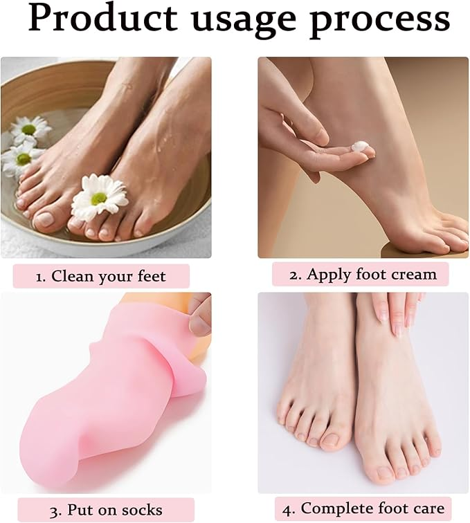 High Quality - Silicon Gel Moisturizing Sock, Foot Care Protector