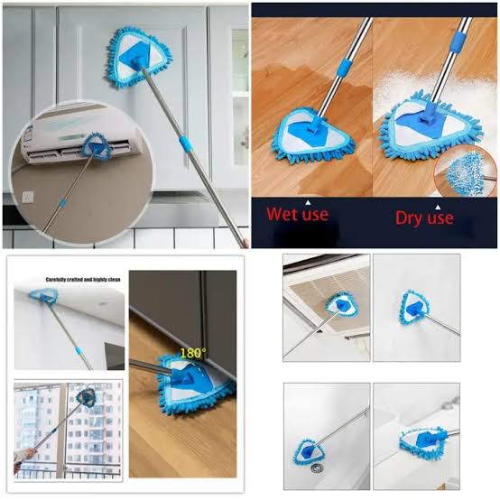 Triangle Shape Extendable Microfiber Mop