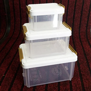 Pack Of 3 - Multi-Purpose Storage Box Organizer