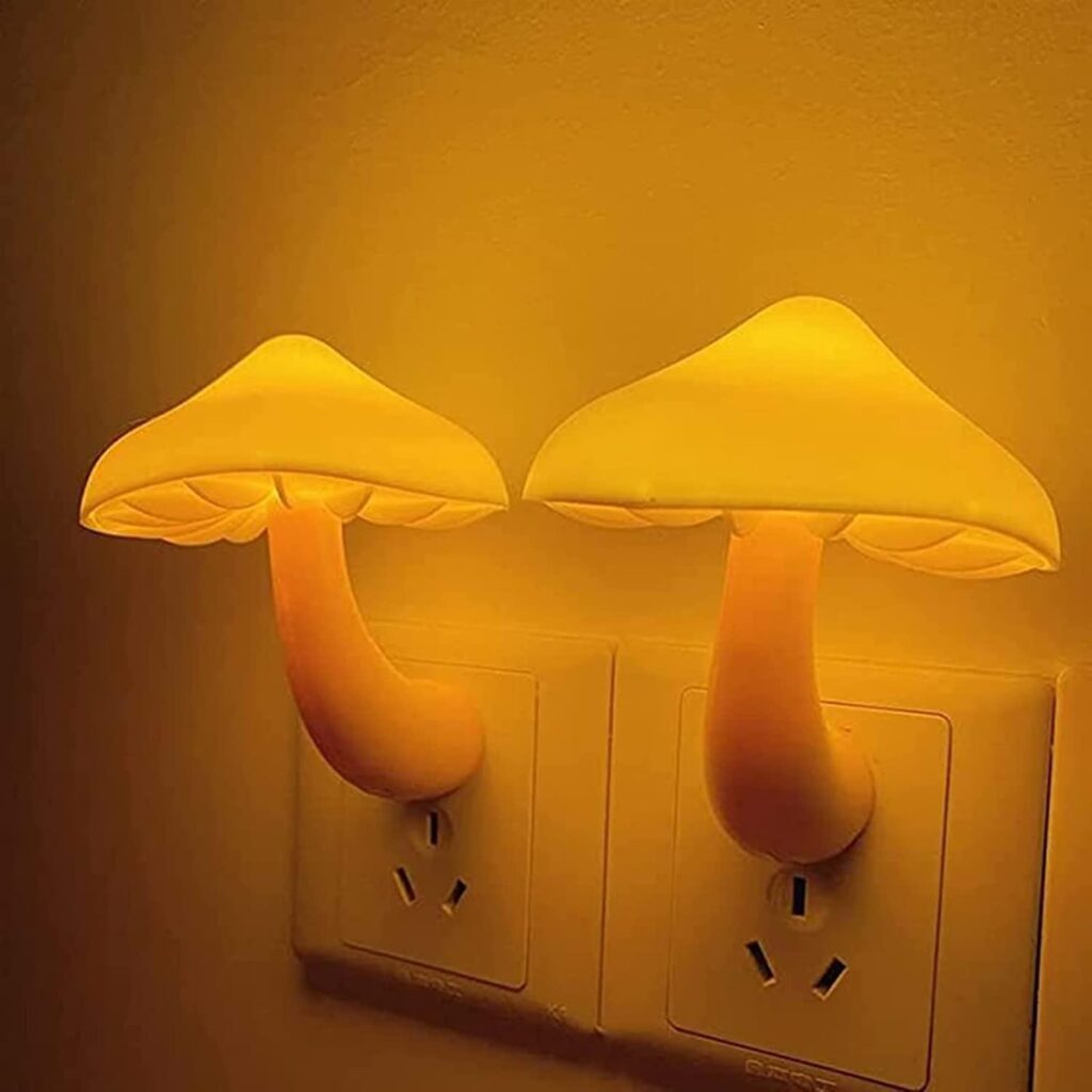 Mushroom Shape LED Auto Sensor Night Lamp