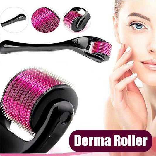 (High Quality) Derma Roller 0.5mm Skin Therapy Micro-Needle 540 For Acne Scars Wrinkles Stretch & Pores