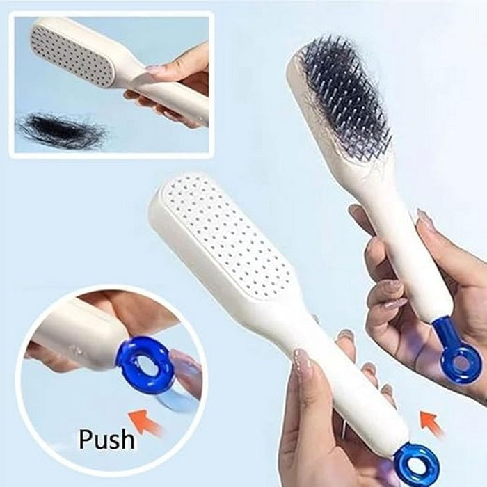 Magic Self Cleaning Hair Comb Brush