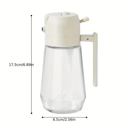 2 In 1 Oil Spray Glass Jug - 450ML