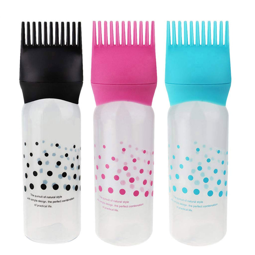 Oil Bottle With Hair Comb (Printed)