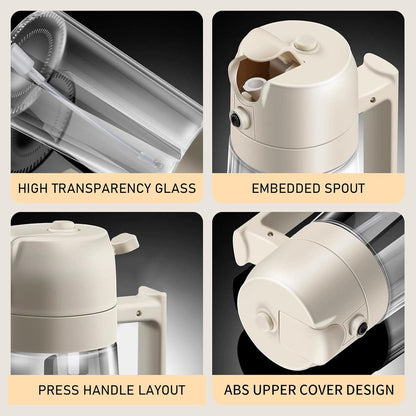 2 In 1 Oil Spray Glass Jug - 450ML