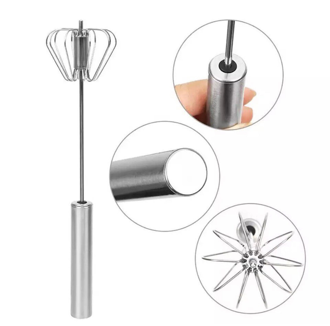 Stainless Steel Spring Egg Beater